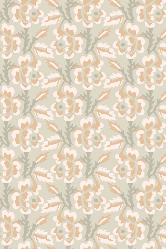 Mitchell Black Thorn & Blossom Floral Wallpaper #1