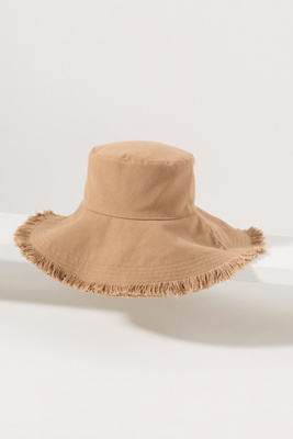By Anthropologie Frayed Edge Bucket Hat