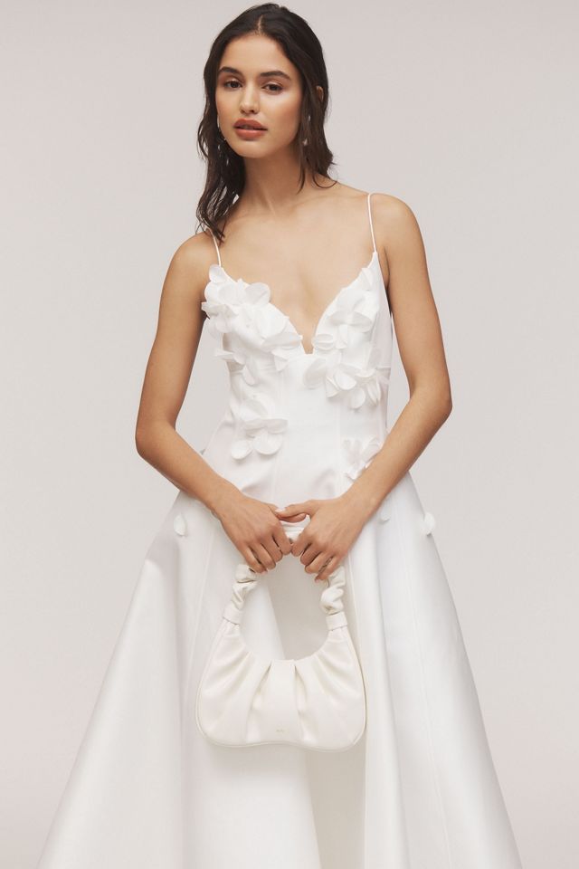 Acler Castleford 3D Floral Plunge A-Line Wedding Gown #3
