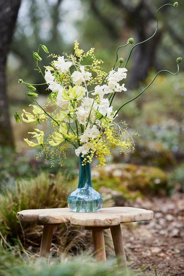Narrow Neck Recycled Glass Vase #3