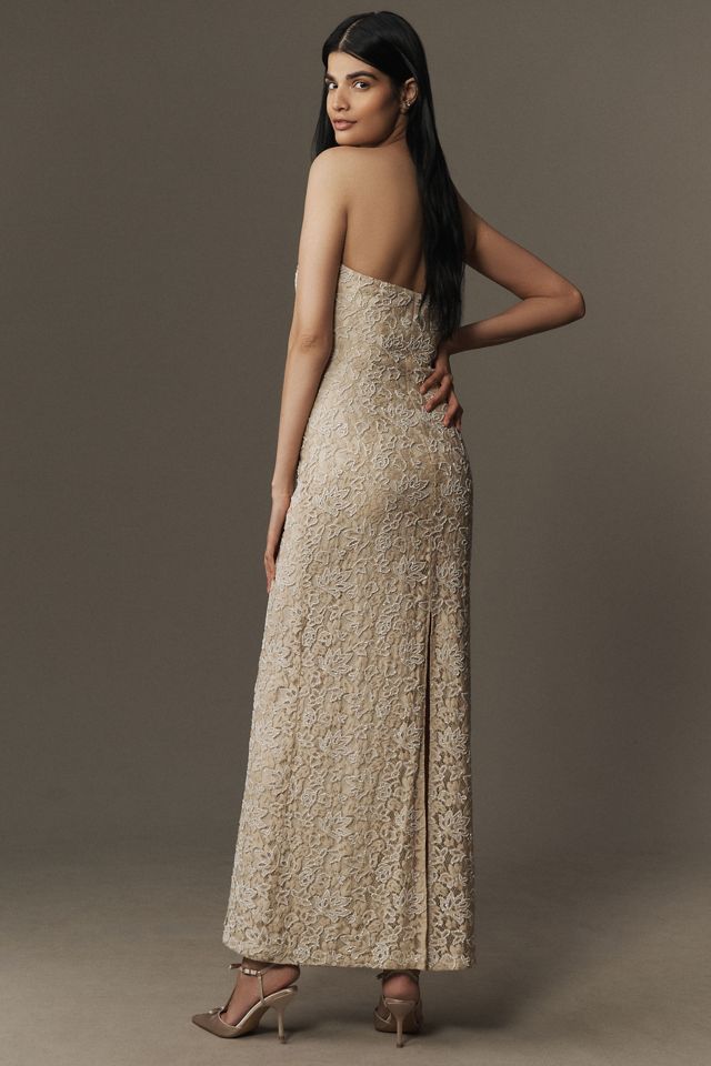 Mac Duggal Strapless Embellished Trumpet Maxi Dress #1