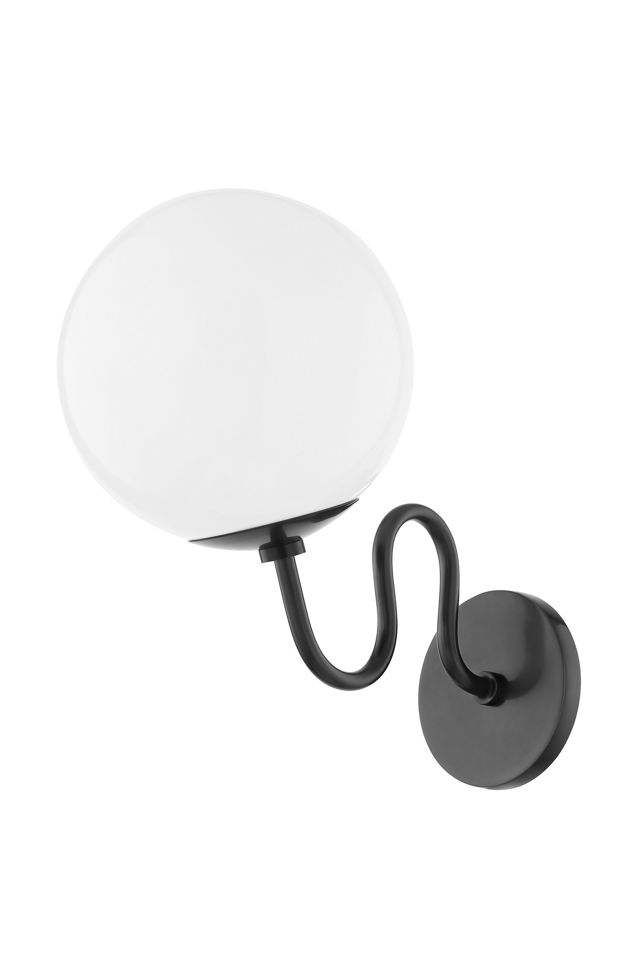 Havana Glass Globe Squiggle Sconce Wall Light