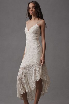 Liv Foster Reese Sleeveless V-Neck Embroidered Maxi Dress
