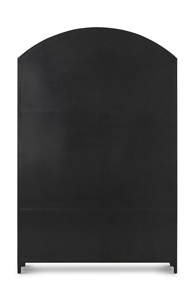 Belmont Arched Wide Metal Glass Door Cabinet #4