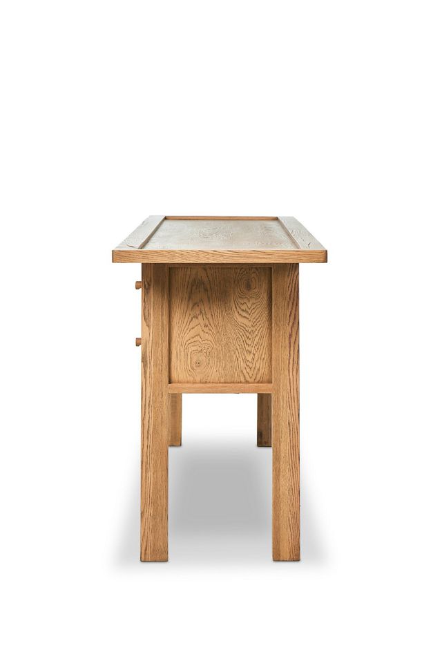 Millbrook Heritage Oak Seven-Drawer Console Table #4