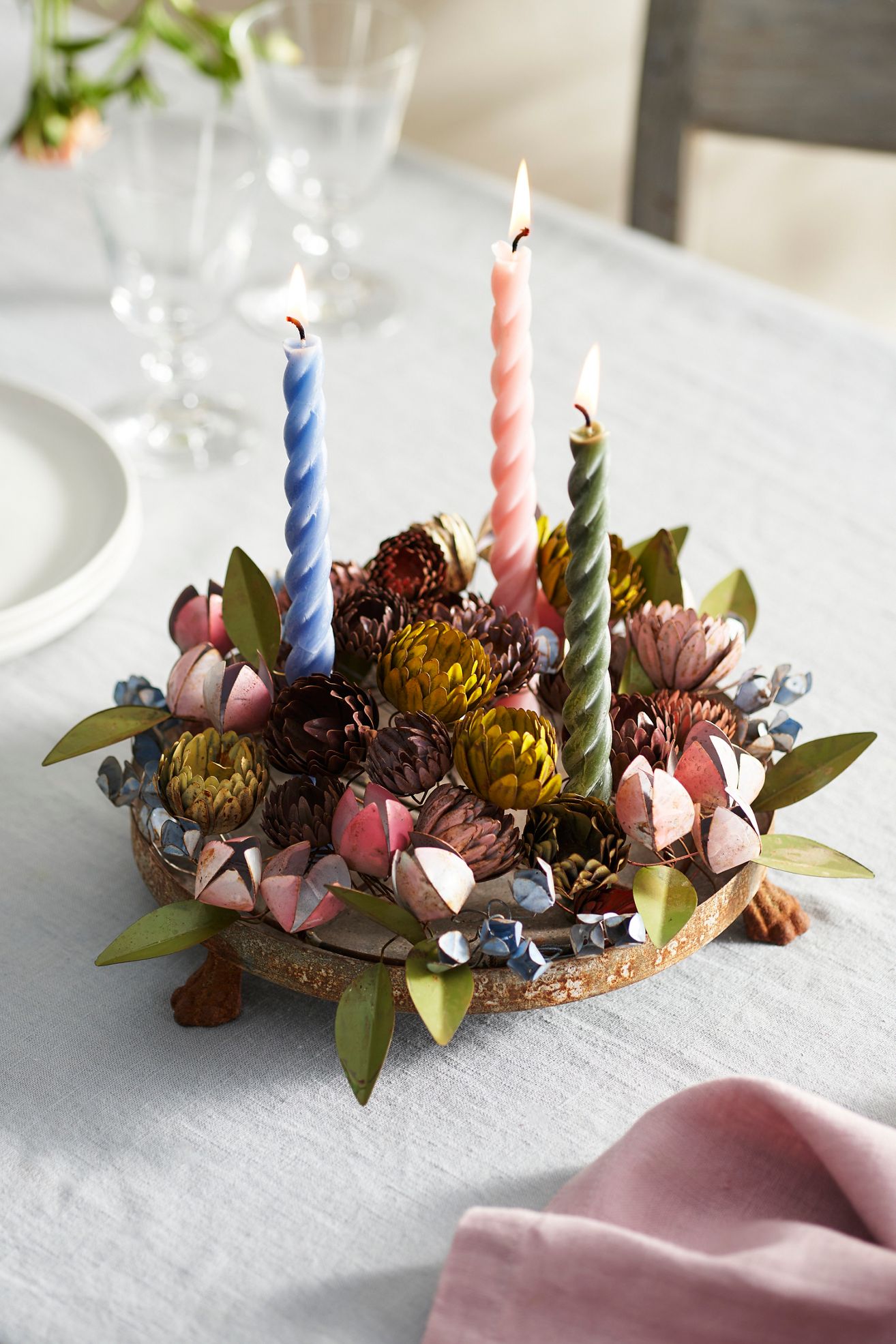 Floral Metal Centerpiece - Multi, Standard