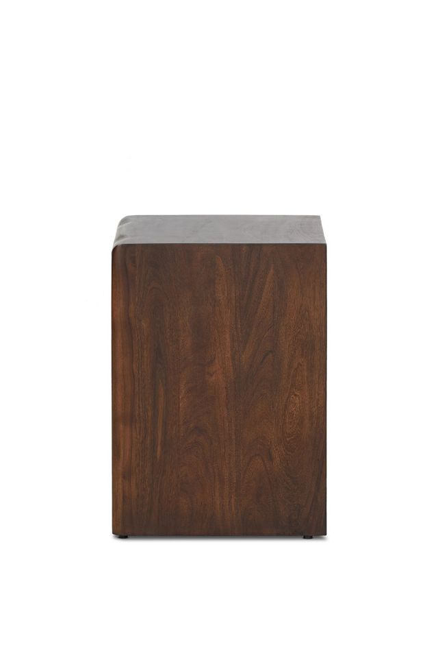 Nigel Rustic Solid Acacia Wood Nightstand #3