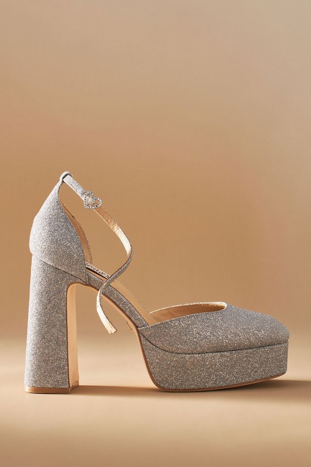 badgley mischka platform heels