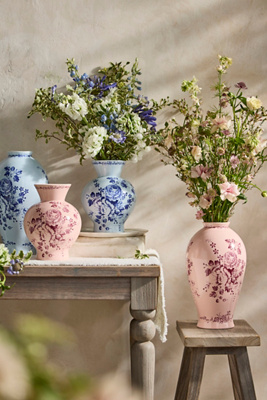 Terrain Monochromatic Delft Vase