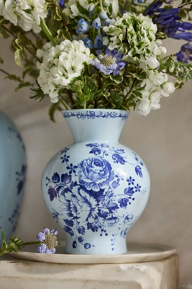 Monochromatic Delft Vase