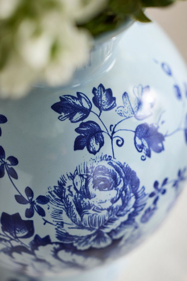 Monochromatic Delft Vase