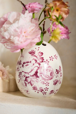Delft Egg Bud Vase