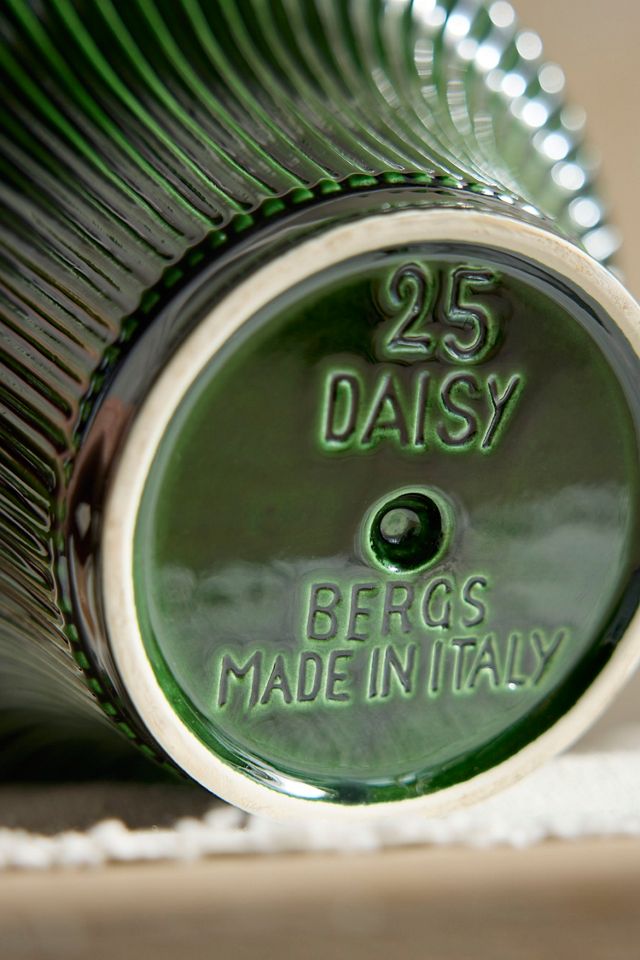 Bergs Daisy Glazed Terracotta Pot #1