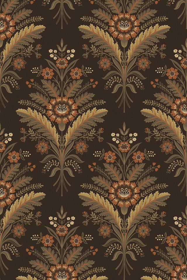 Moorbank Brown Botanical Wallpaper #1