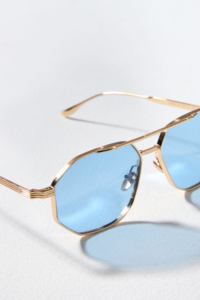 Devon Windsor Cairo Metal Aviator Sunglasses #2