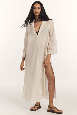 Striped Cotton Kaftan