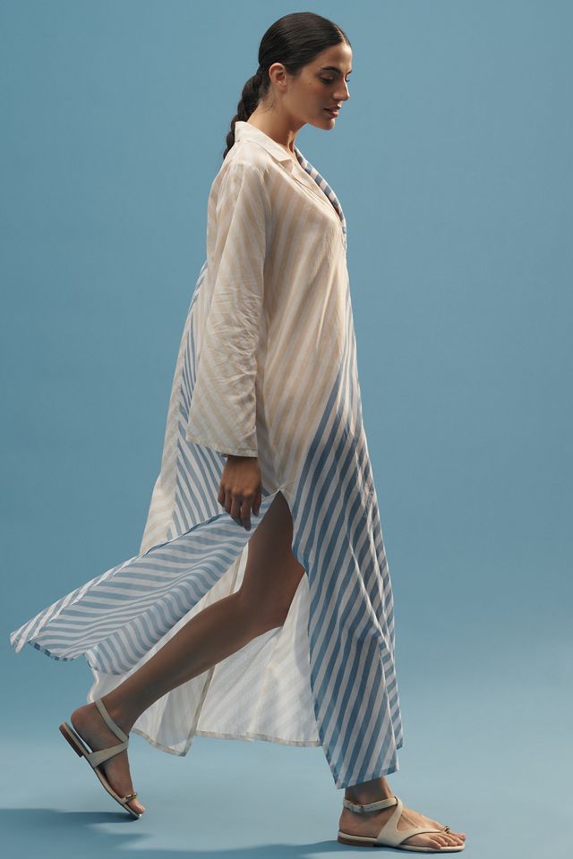 Ollari Striped Cotton Kaftan #3