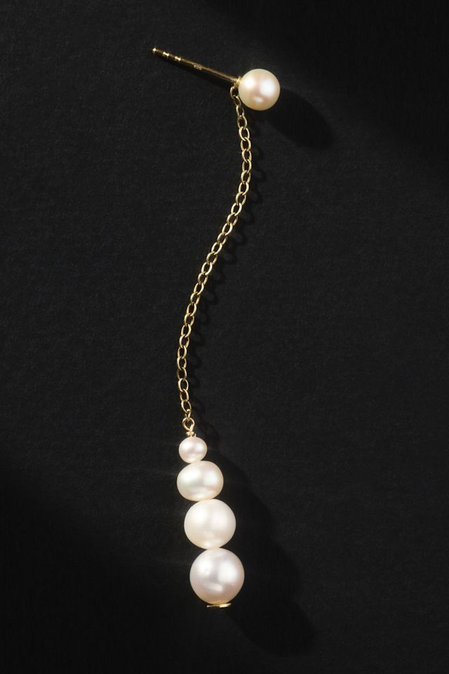 Saskia Diez Short Drop Pearl Earrings #1