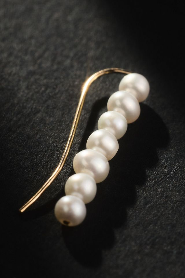 Saskia Diez Barbell Pearl Ear Cuff #1