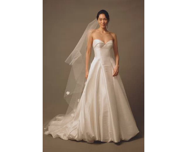 Jenny by Jenny Yoo Georgie Strapless Sweetheart Basque-Waist