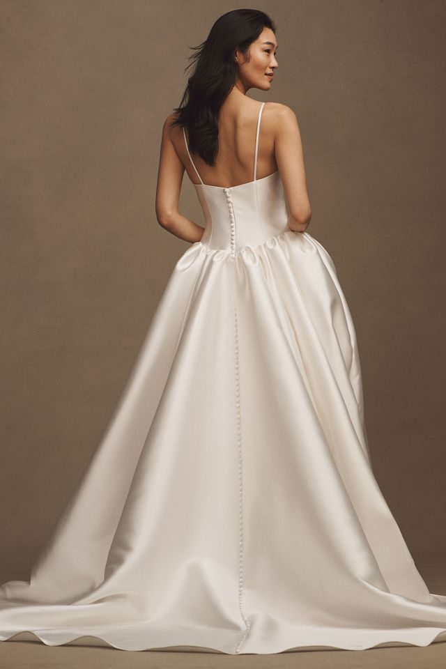 Jenny by Jenny Yoo Shay Mikado Basque-Waist Ball-Skirt Wedding Gown #1