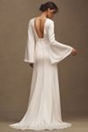 Jenny by Jenny Yoo Milena Strapless Drop-Waist Mikado Wedding Gown