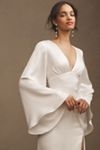 Jenny by Jenny Yoo Milena Strapless Drop-Waist Mikado Wedding Gown