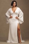 Jenny by Jenny Yoo Milena Strapless Drop-Waist Mikado Wedding Gown