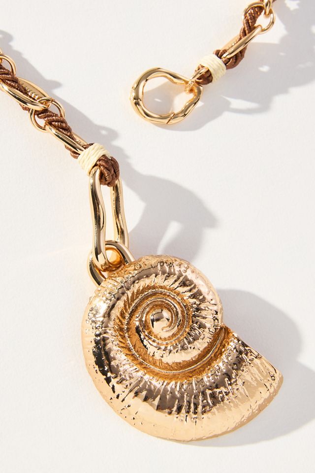 Shell Charm Chain Necklace #3