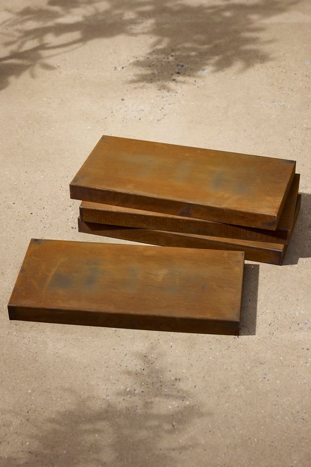 Weathering Steel Stepping Stone #1