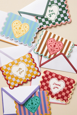 Anthropologie With Love Assorted Boxed Notecard Set