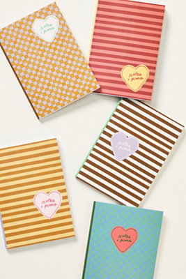 Anthropologie Pattern Lover Journals, Set Of 5