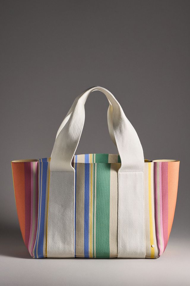 Stripe Wellington Tote