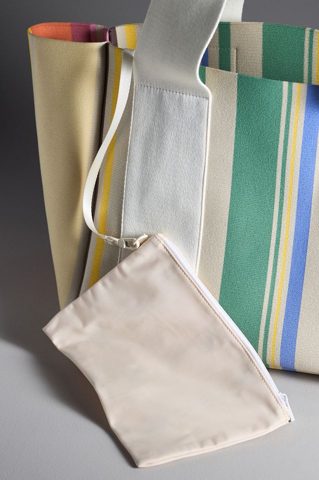 Stripe Wellington Tote
