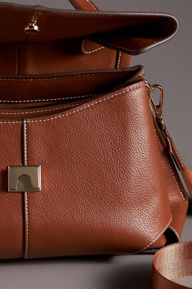 Foldover Top-Handle Satchel #3