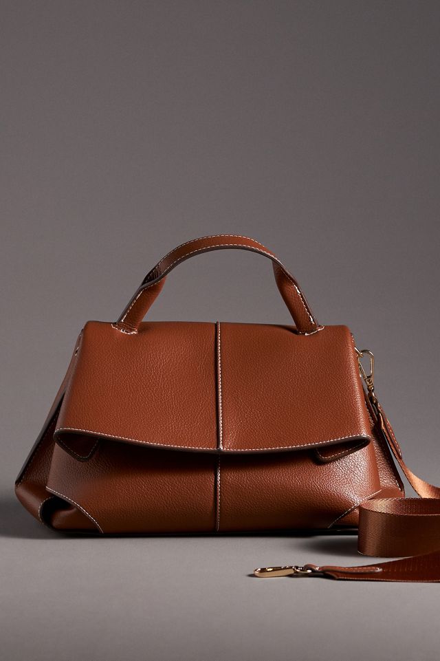 Foldover Top-Handle Satchel #1