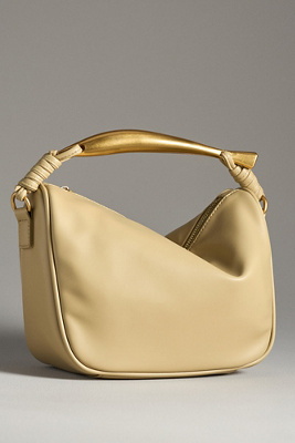 By Anthropologie Asymmetrical Hardware Satchel In Green