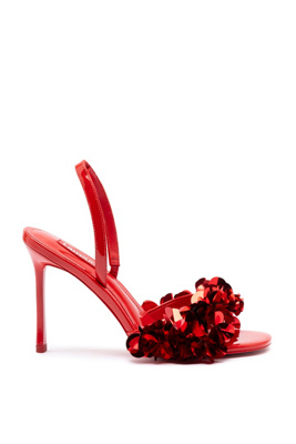 Shop Larroude Morgan Sandal In Red