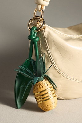 Melie Bianco Fruit Bag Charm In Yellow