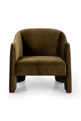 Sully Velvet Accent Barrel Chair
