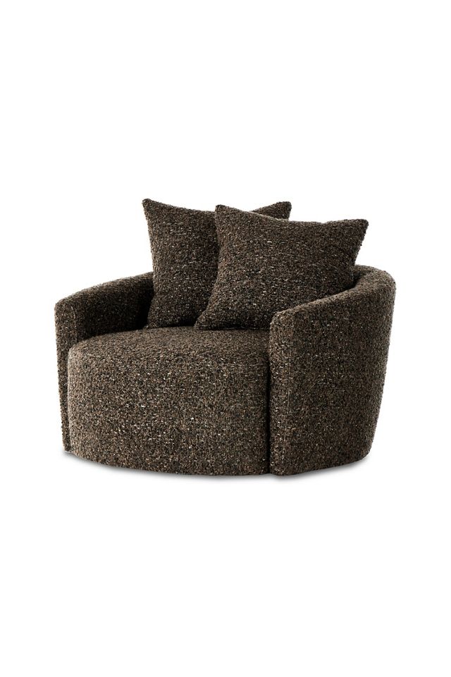 Chloe Bouclé Swivel Chair #1