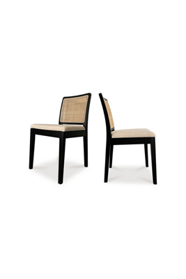 Anthropologie Orville Elm Wood Dining Chairs, Set Of 2