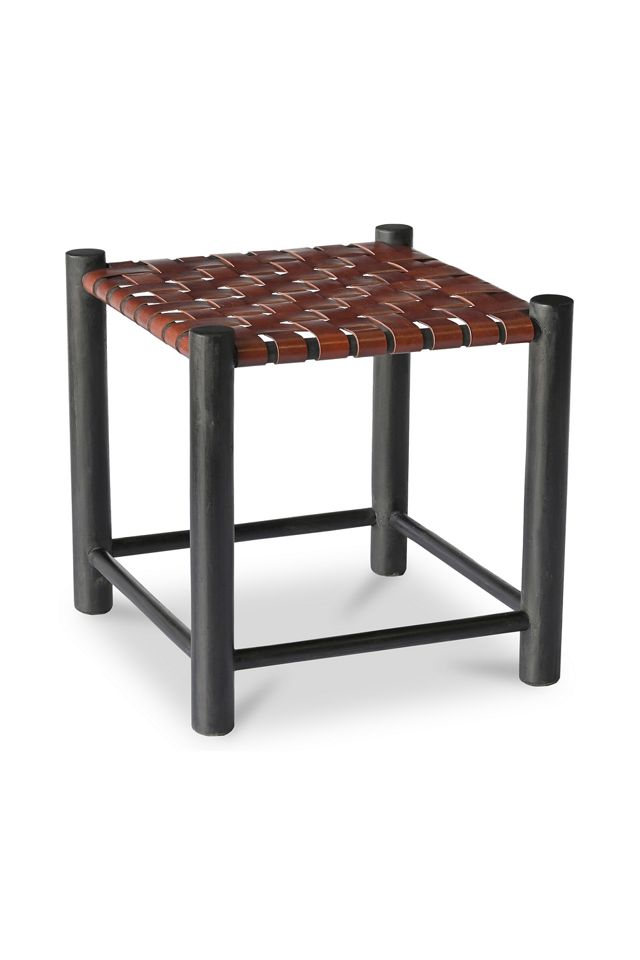 Selby Leather Stool #1