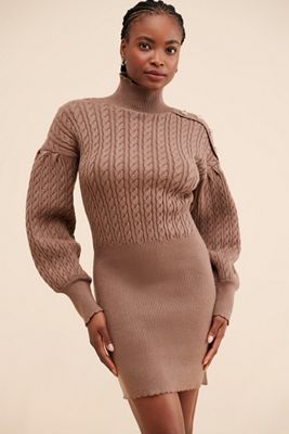 en saison brown dress Brown Suede Miller Mini Dress main image 1