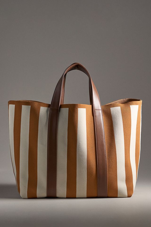 Everyday Stripe Knit Tote