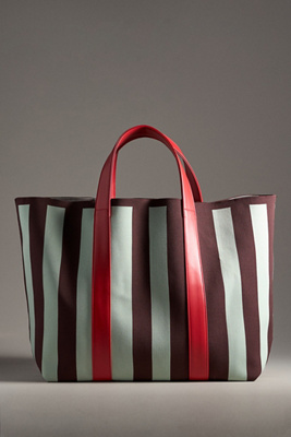 By Anthropologie Everyday Stripe Knit Tote