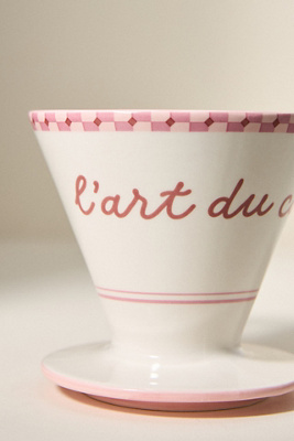 Maeve Café Violette Stoneware Pour-Over Coffee Maker - Thumbnail 3