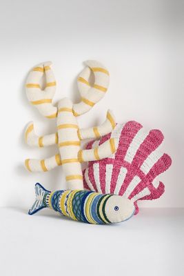 Sea Icon Crochet Shaped Pillow