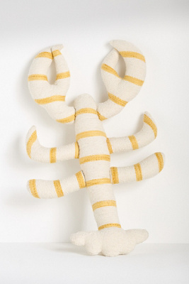 Anthropologie Sea Icon Crochet Shaped Pillow