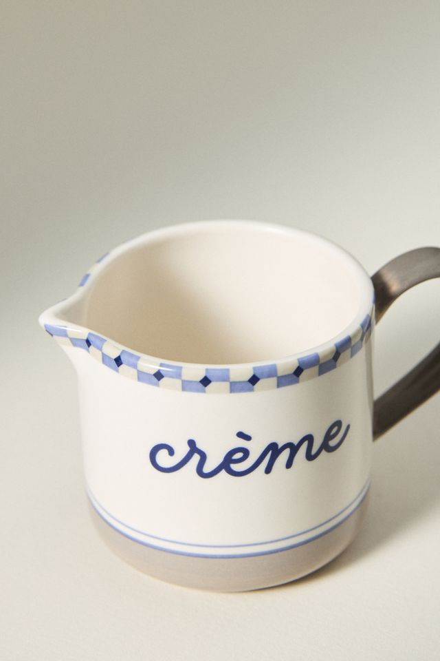 Café Violette Handpainted Stoneware Creamer #2